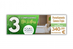 3° Compleanno Etna Wellness - Pernottamento Camera Tripla 2 Notti