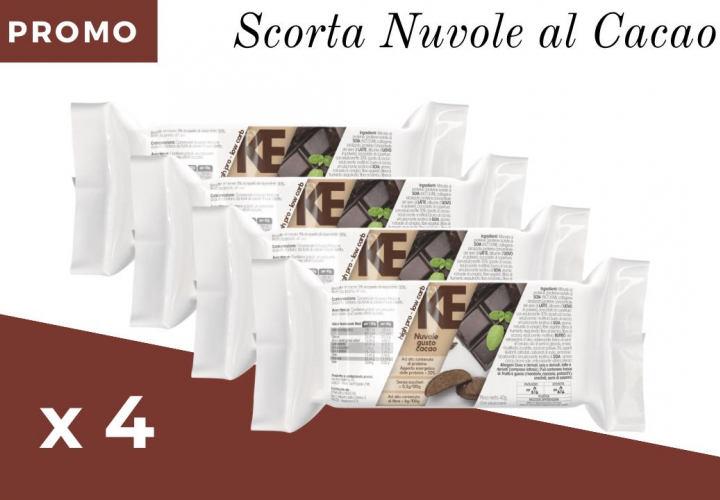 Nuvolette gusto Cacao - Low Carb - PACK 4