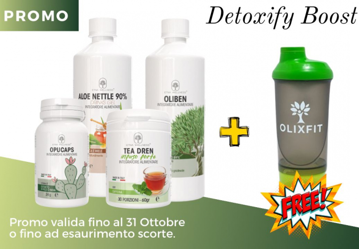 Detoxify Boost più Shaker Olixfit omaggio