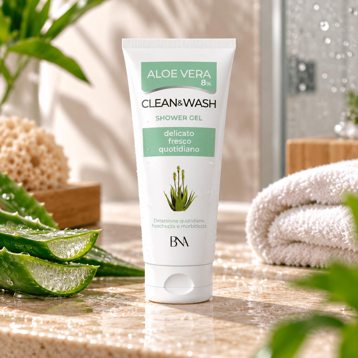 Aloe vera clean& wash showergel	Tubo 200 ml